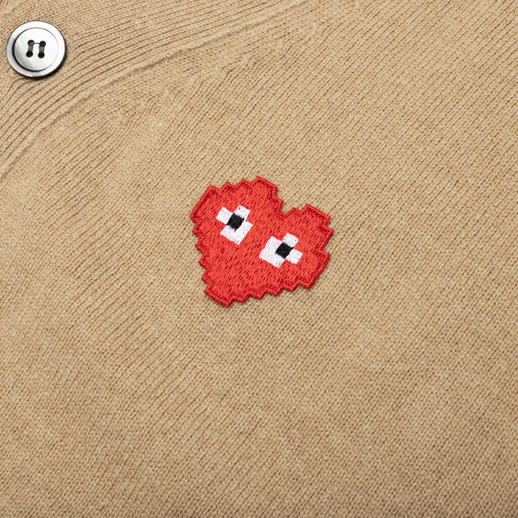 Comme des Garcons PLAY x the Artist Invader Cardigan - Camel