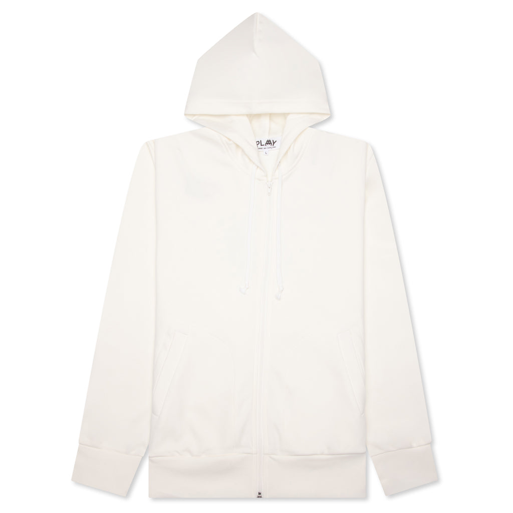 Comme des Garcons PLAY x the Artist Invader Full-Zip Hoodie - Off-White
