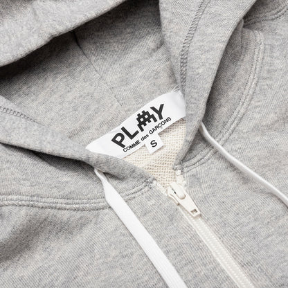 Comme des Garcons PLAY x the Artist Invader Women's Hooded Sweatshirt - Top Grey