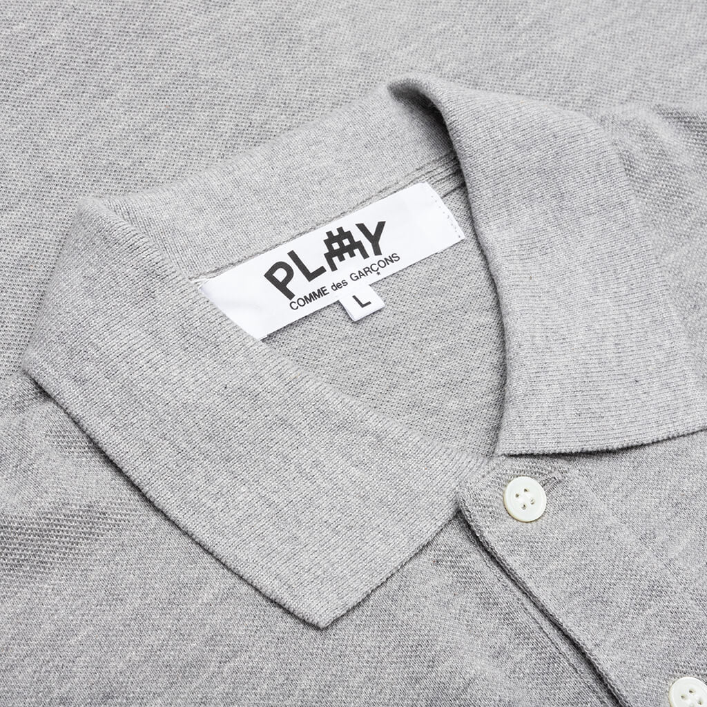 Comme des Garcons PLAY x the Artist Invader Women's Polo - Grey
