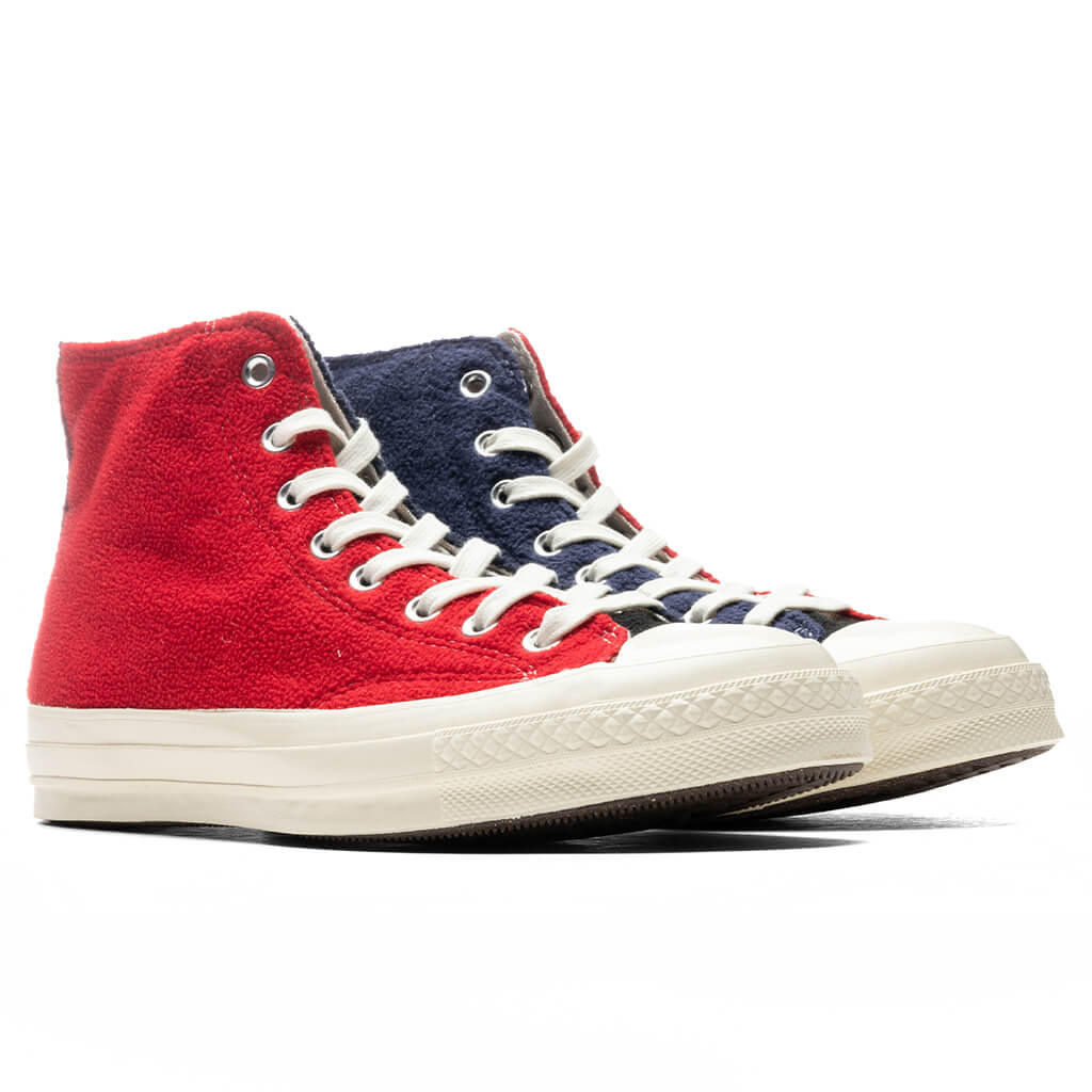 Chuck 70 Hi - Red/Blue/Black
