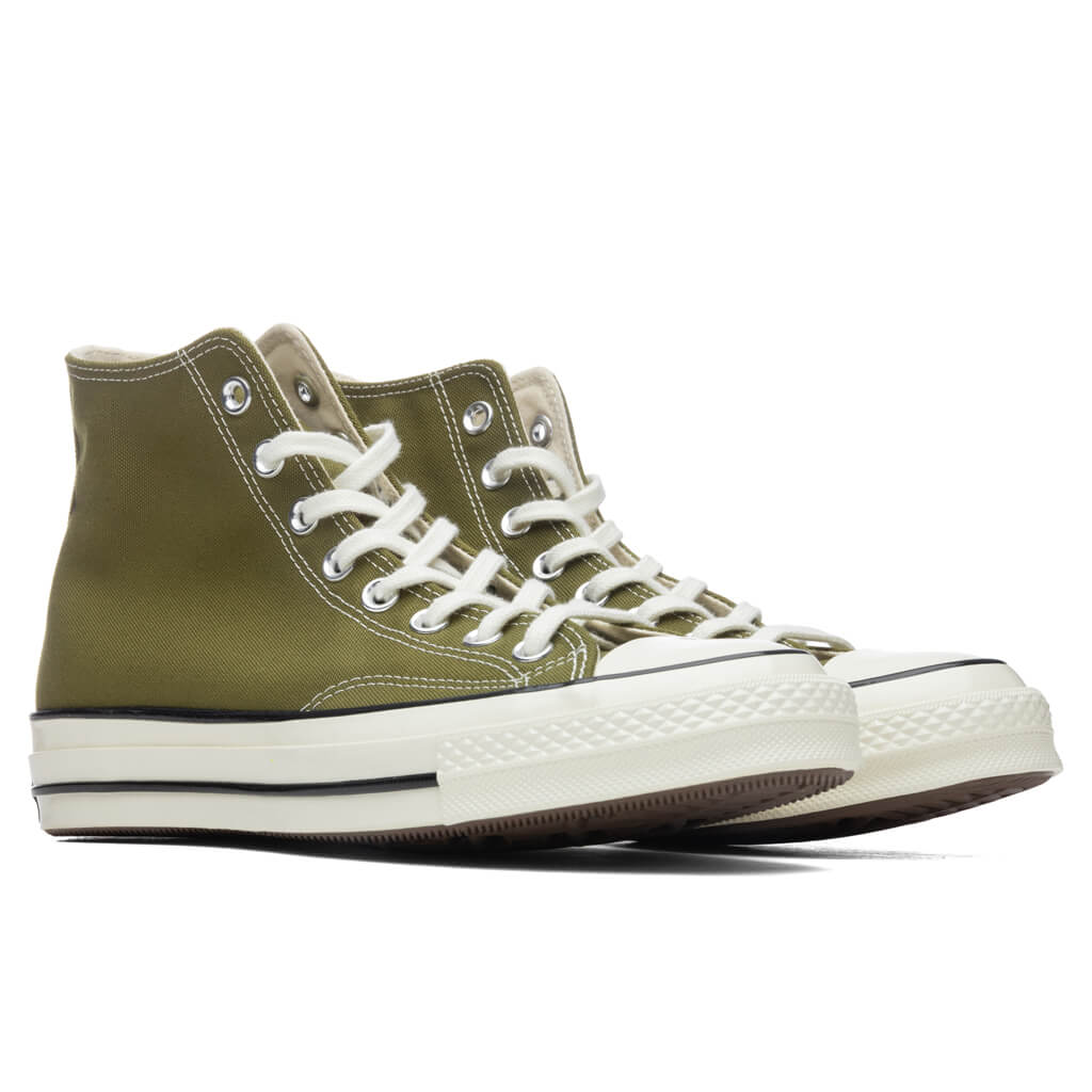 Chuck '70 Hi - Dark Moss/Egret