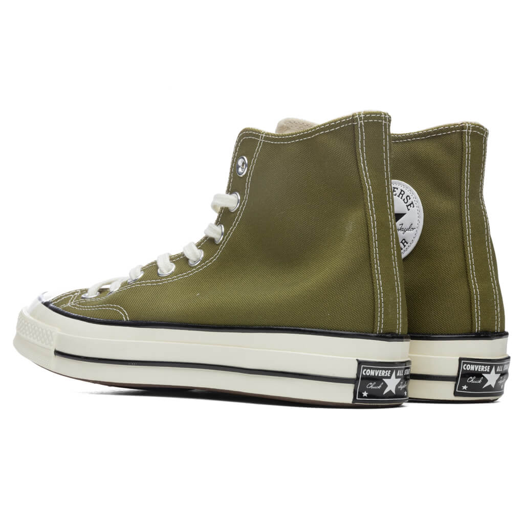 Chuck '70 Hi - Dark Moss/Egret