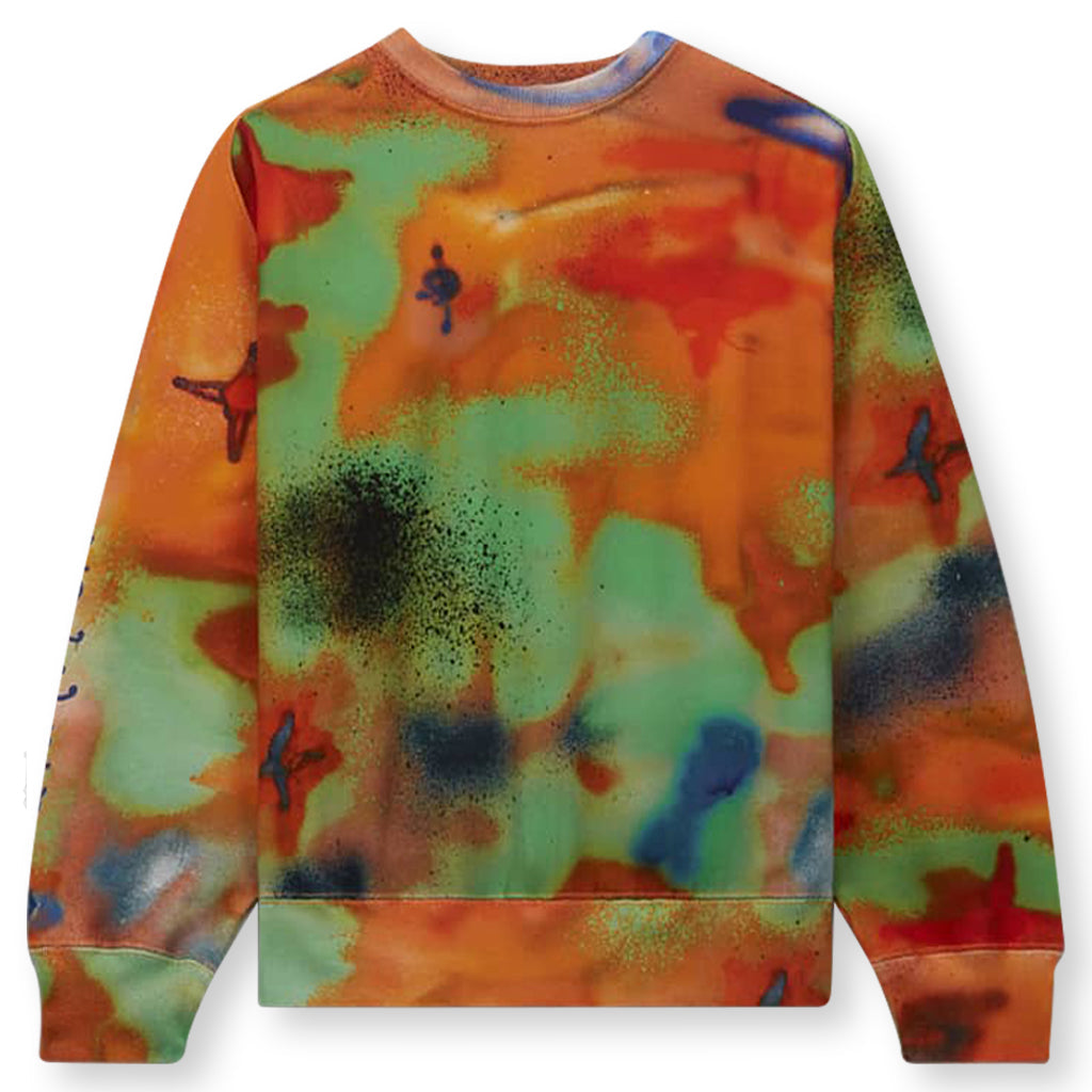 Shapes x Come Tees Fleece Crew - Orange/Red