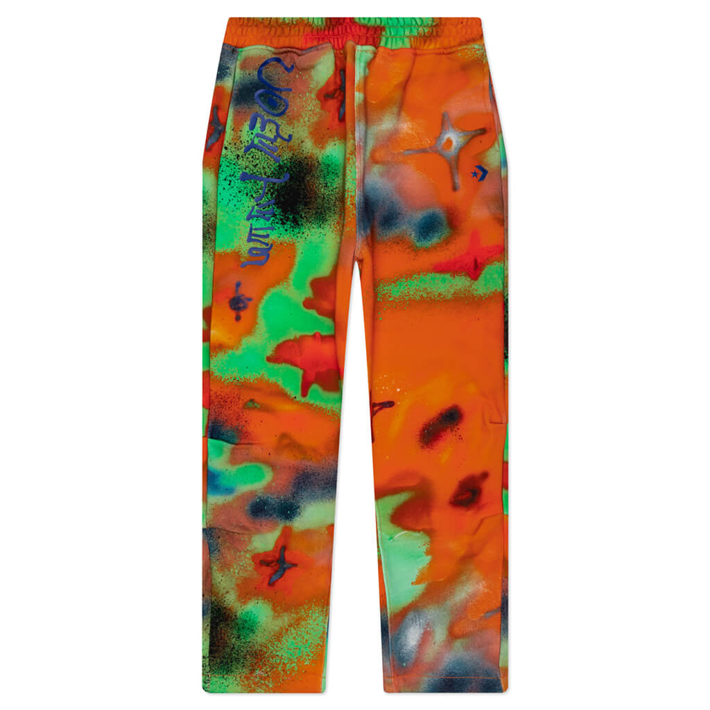 Shapes x Come Tees Wide Leg Fleece Pant - Orange/Red