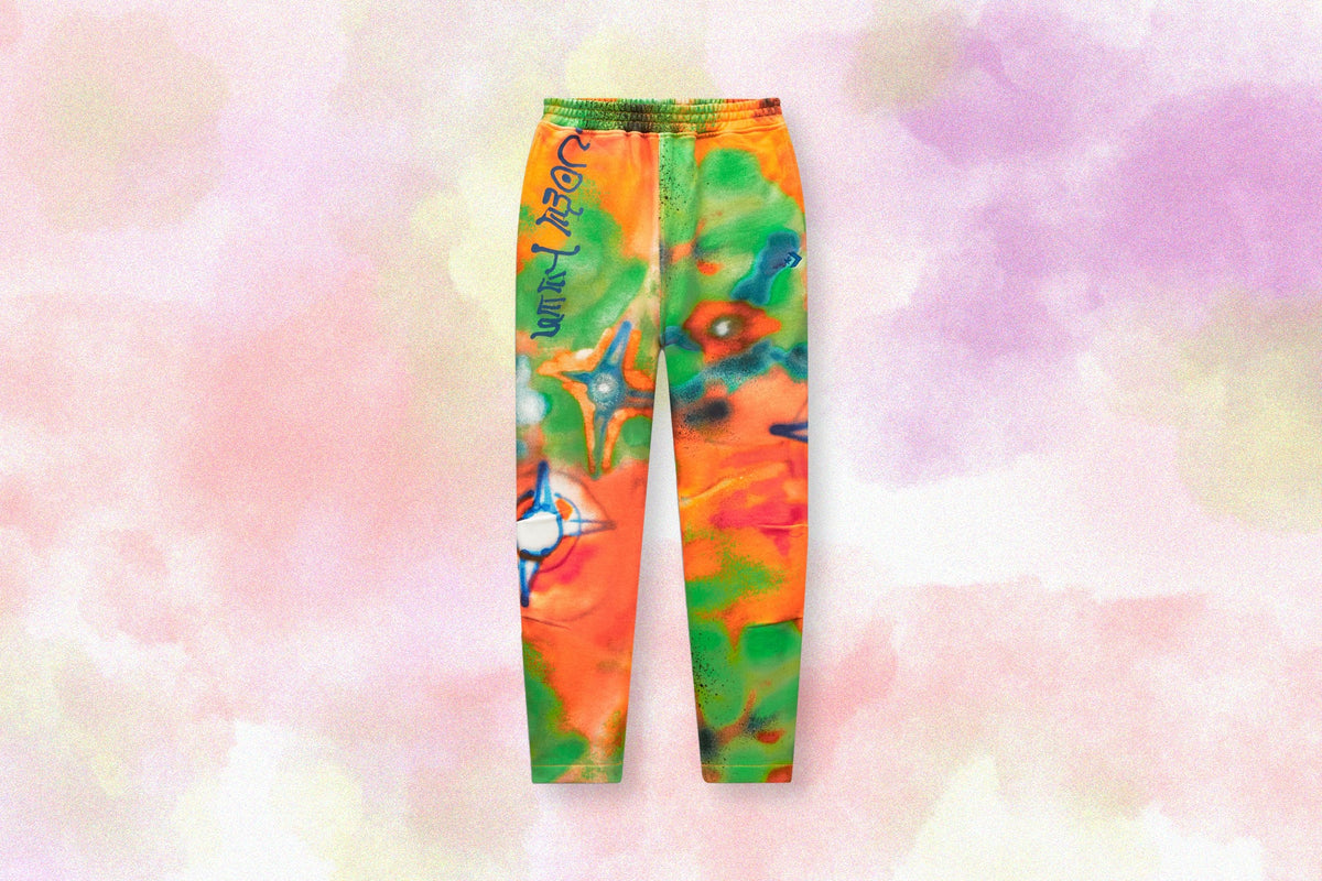 Shapes x Come Tees Wide Leg Fleece Pant - Orange/Red