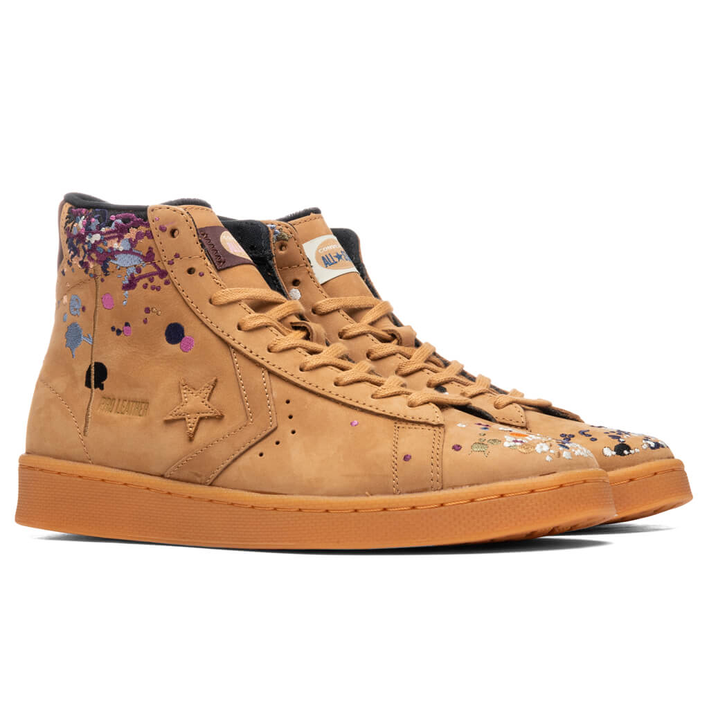 Converse x Bandulu Pro Leather Mid - Flux/Gum/Light Honey