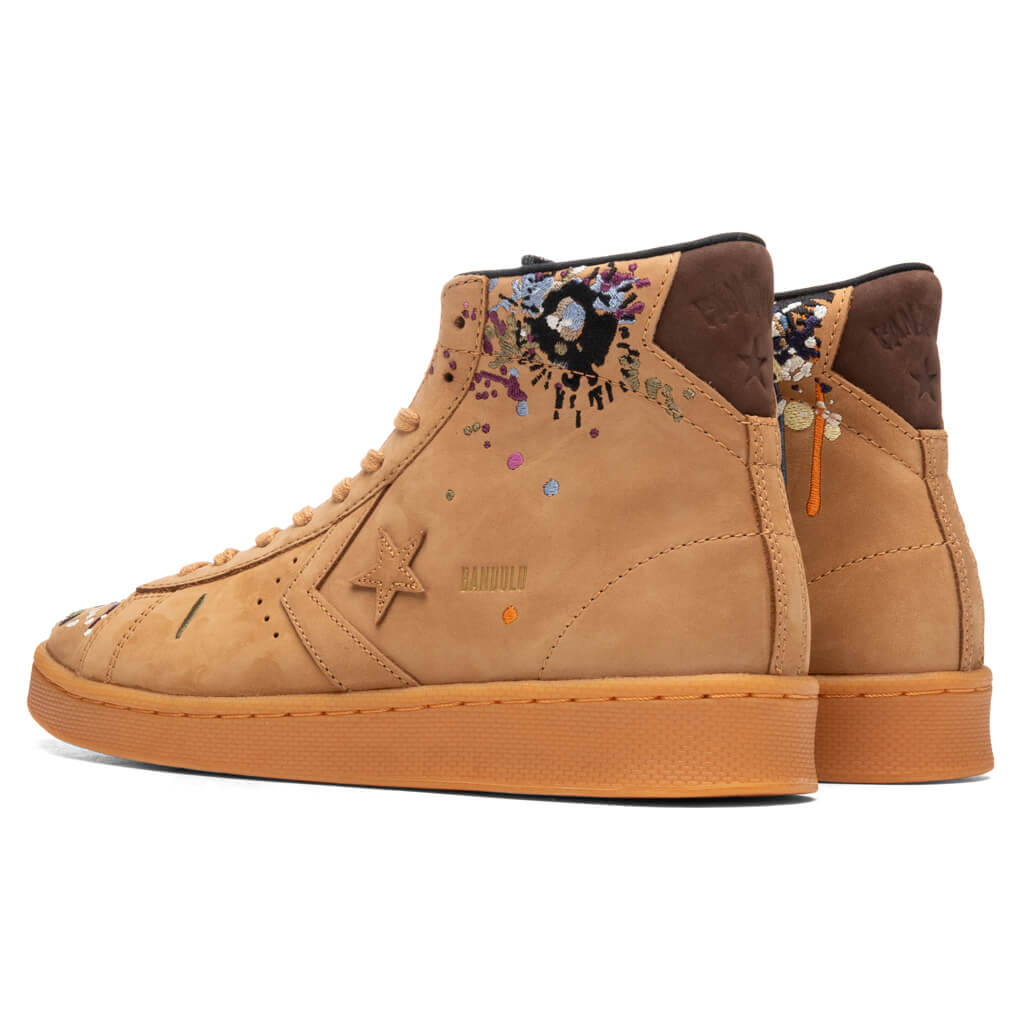 Converse x Bandulu Pro Leather Mid - Flux/Gum/Light Honey