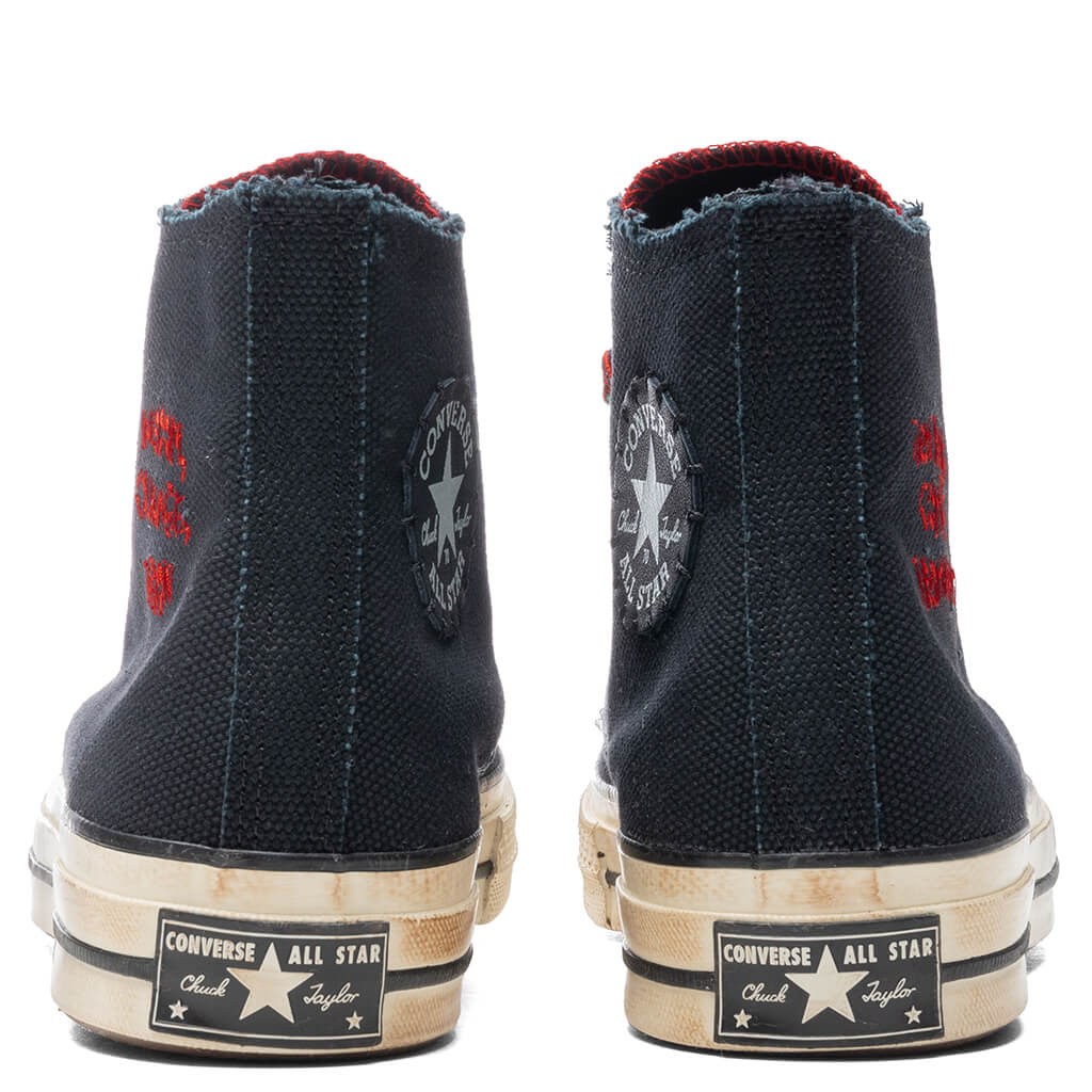 Converse x Barriers Chuck 70 Hi - Black/Fiery Red