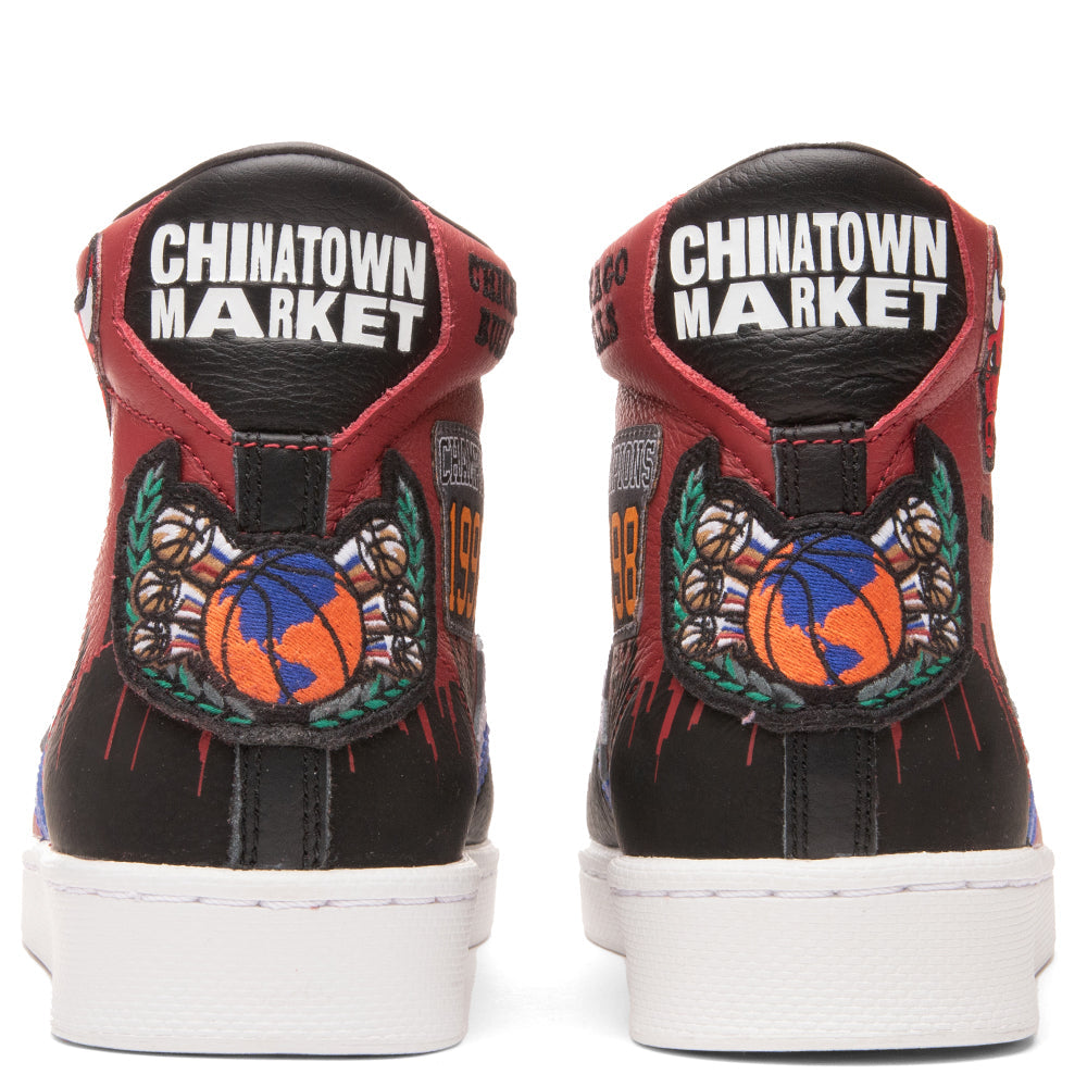 Converse x Chinatown Market Pro Leather Hi - Garnet/Black/Hyper Royal
