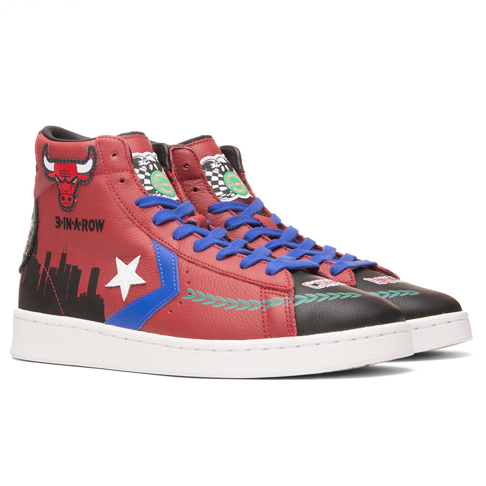 Converse x Chinatown Market Pro Leather Hi - Garnet/Black/Hyper Royal