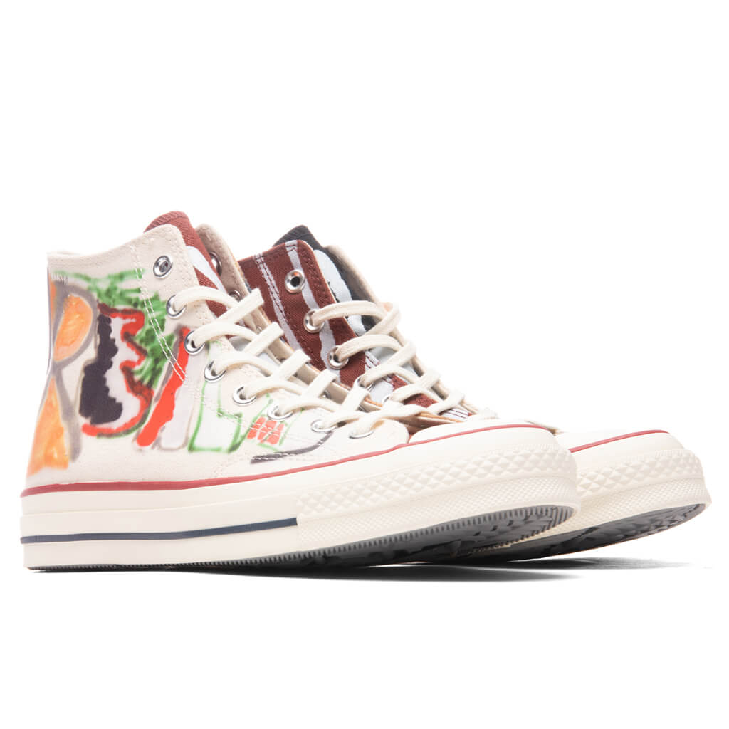Converse x Come Tees Chuck 70 Hi - White/Multi/Egret