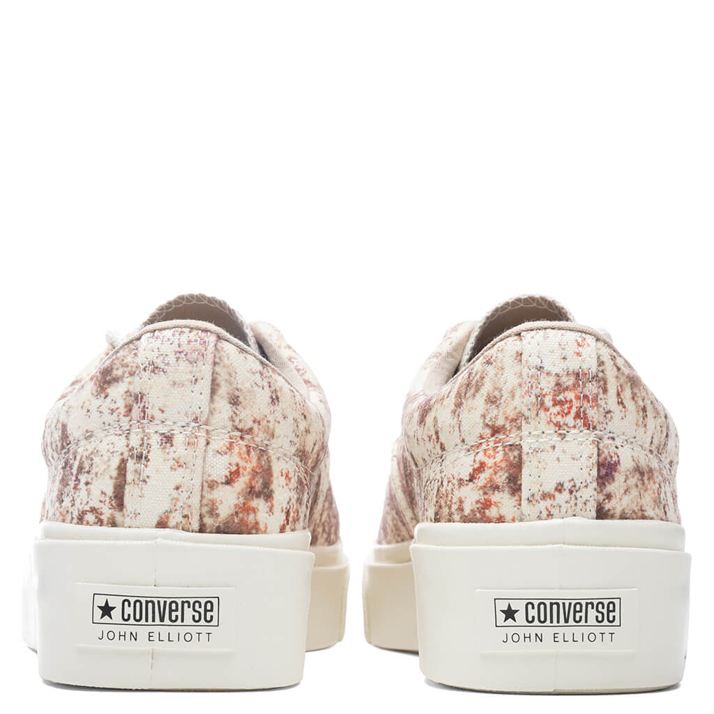 Converse x John Elliott Skid Grip Ox - Antique White/Brown