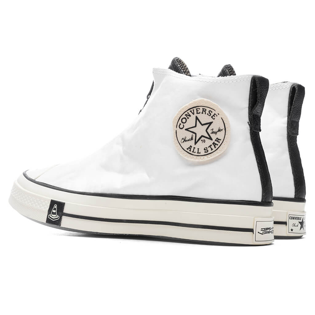 Converse x Joshua Vides Chuck '70 Hi - White/Black/Black