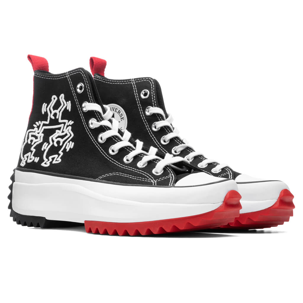 Converse x Keith Harring Run Star Hike Hi - Black/White/Red