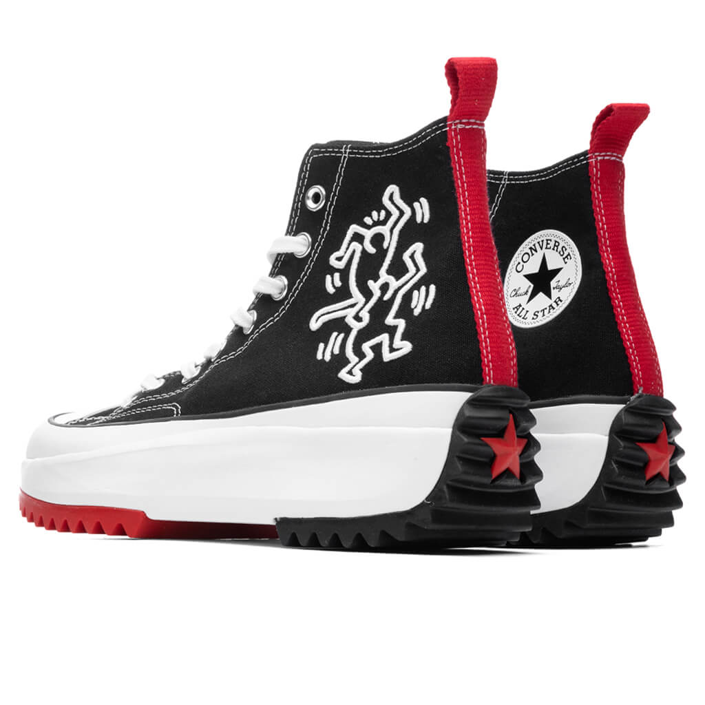 Converse x Keith Harring Run Star Hike Hi - Black/White/Red