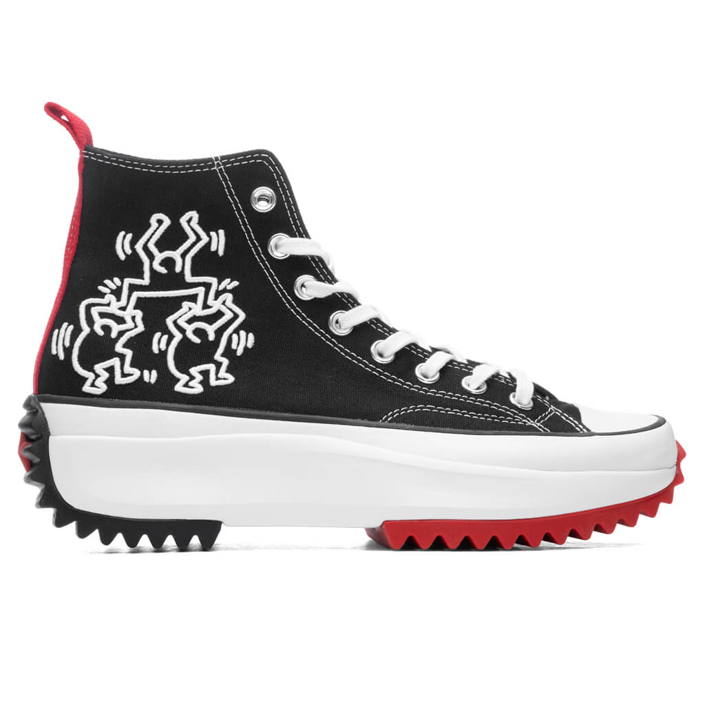 Converse x Keith Harring Run Star Hike Hi - Black/White/Red