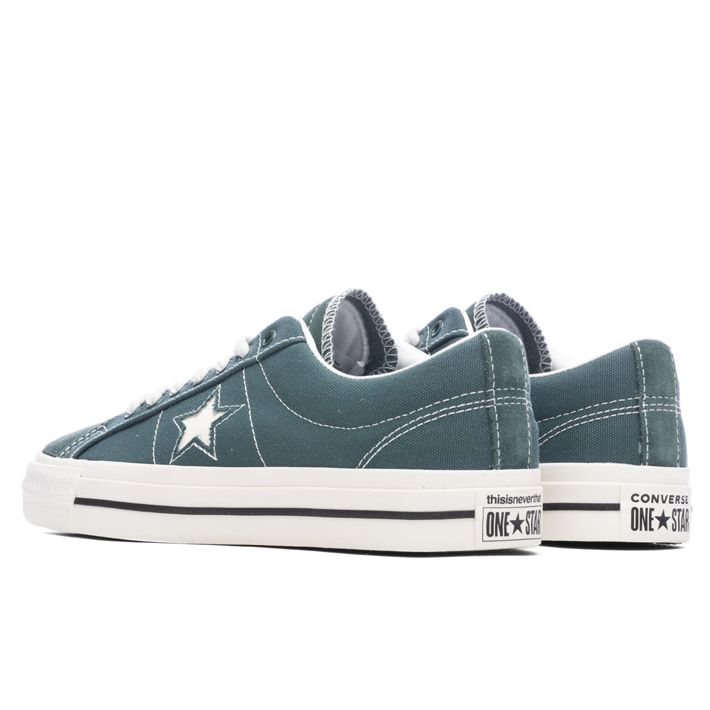Converse x This is Never That One Star Pro Ox - Trekking Green/Black/White