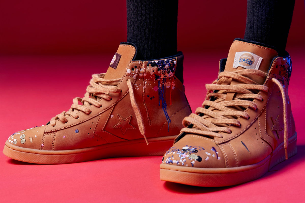 Converse x Bandulu Pro Leather Mid - Flux/Gum/Light Honey