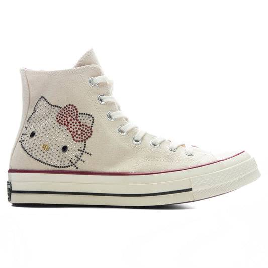 Converse x Hello Kitty Chuck Taylor 70 with Swarovski Crystals - Egret/Sporty Berry/Black