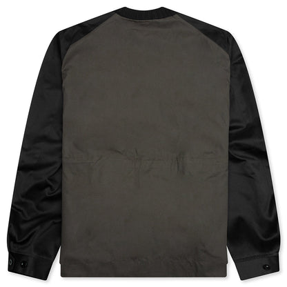 Cotton Chino Mix Pullover - Black/Navy/Dark Khaki