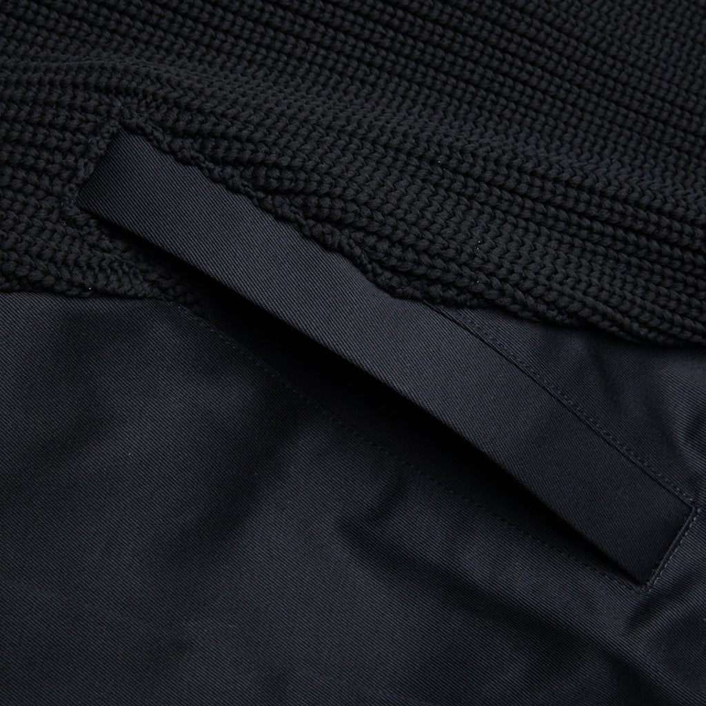 Cotton Chino Mix Pullover - Black/Navy/Dark Khaki
