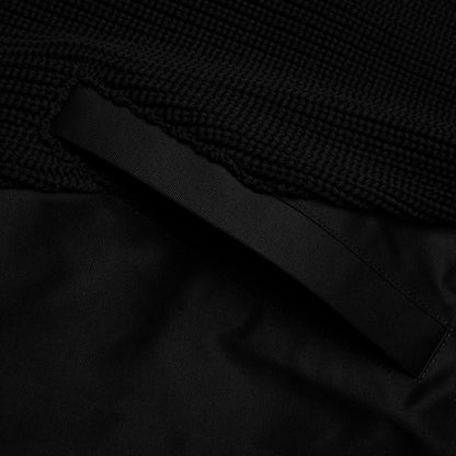 Cotton Chino Mix Pullover - Black