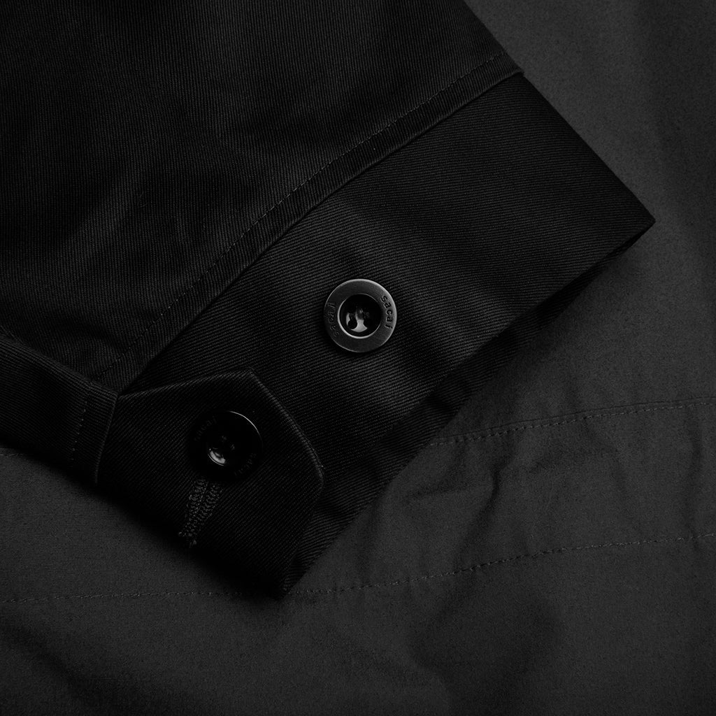 Cotton Chino Mix Pullover - Black