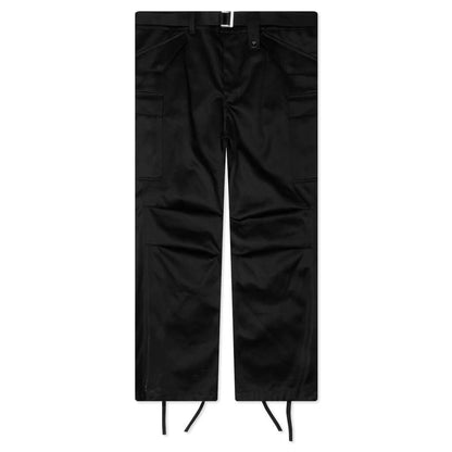 Cotton Chino Pants - Black