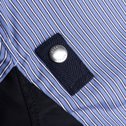 Cotton Poplin Pullover - Blue Stripe