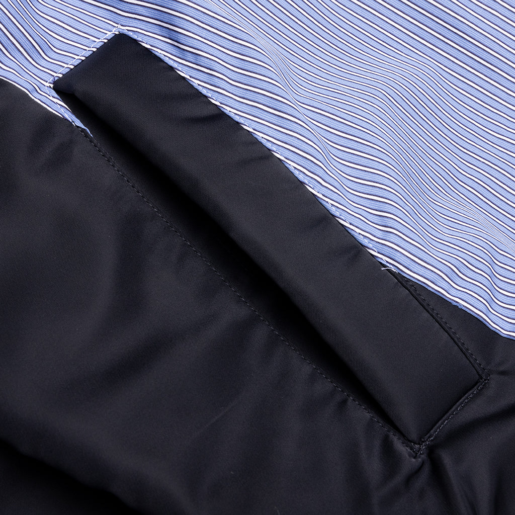 Cotton Poplin Pullover - Blue Stripe
