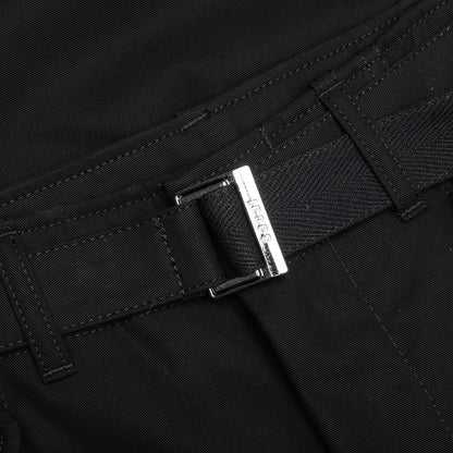 Cotton Twill Pants - Black