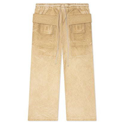 Creatch Wide Cargo Drawstring Pants - Pearl/Milk