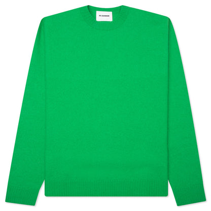 Crewneck Long Sleeve Jumper - Girl Scout Green