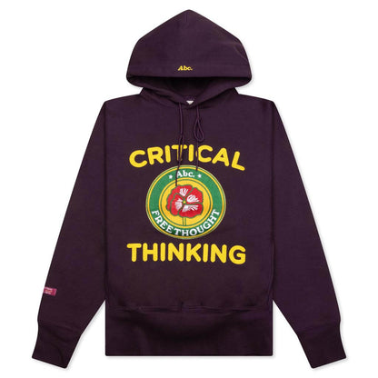 Critical Thinking Hoodie - Blackberry Wine