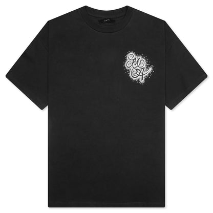 Crystal Burst Ma Swirl O/S Tee - Black
