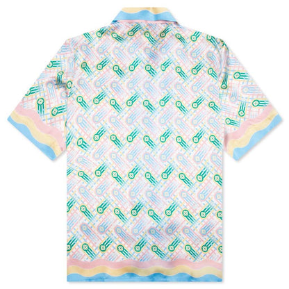 Cuban Collar S/S Shirt - Ping Pong Print