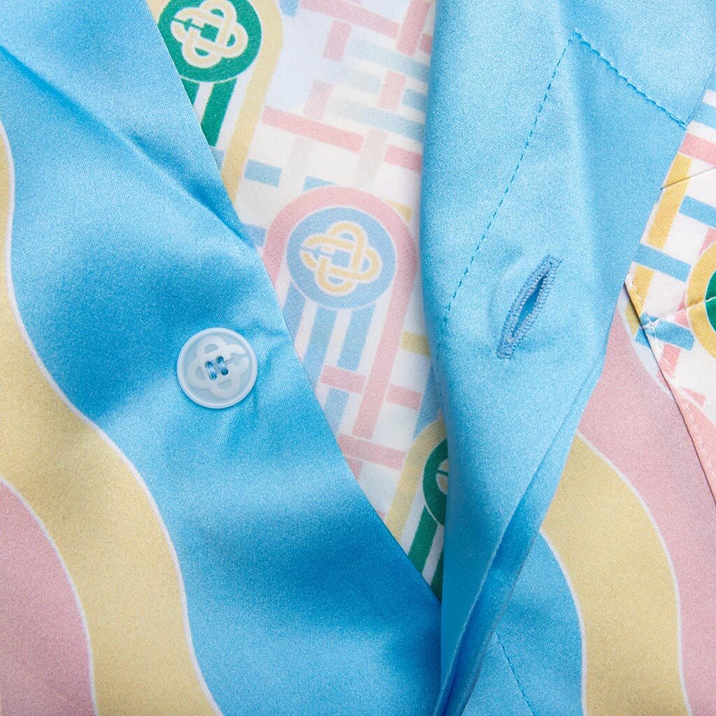 Cuban Collar S/S Shirt - Ping Pong Print