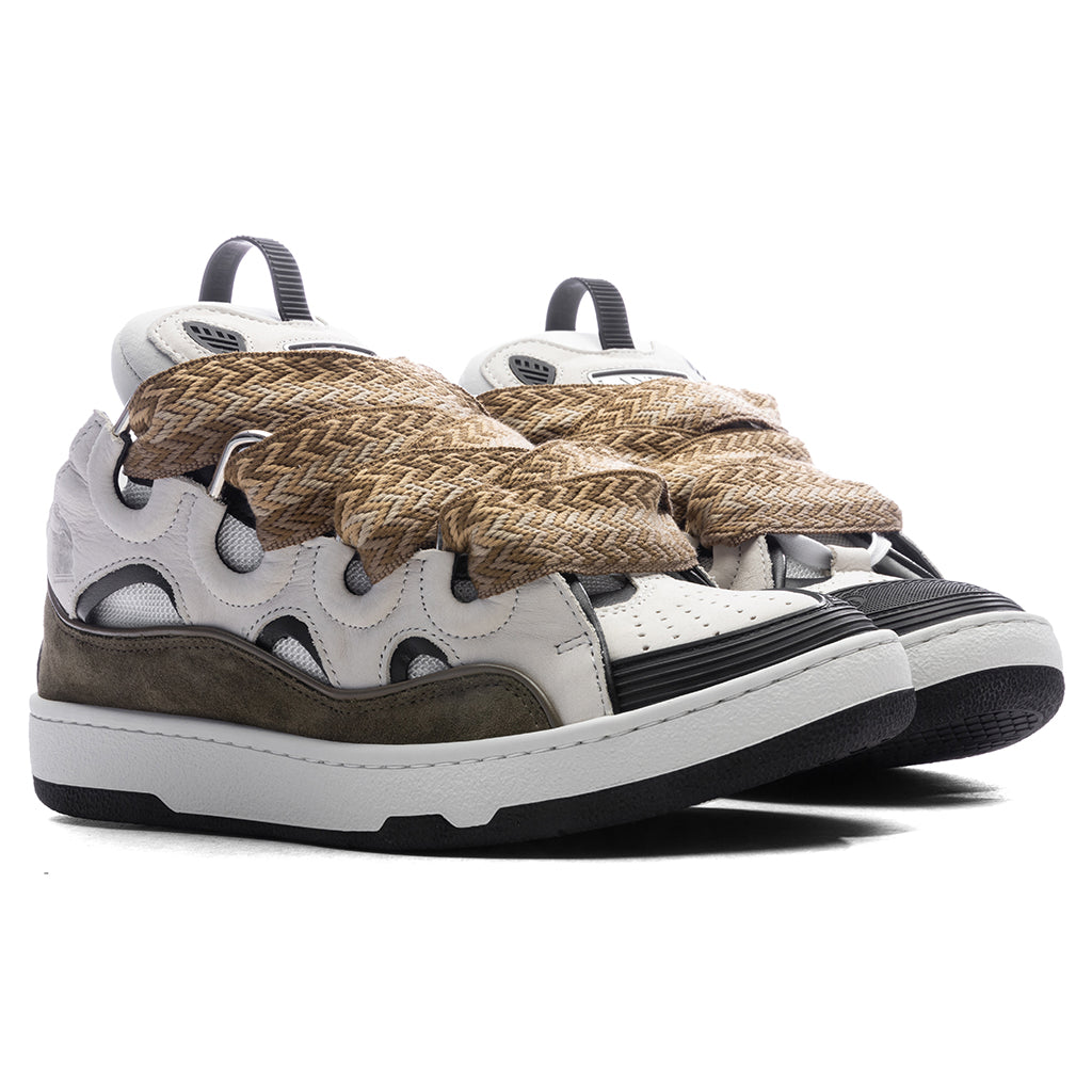 Curb Sneakers - White/Khaki