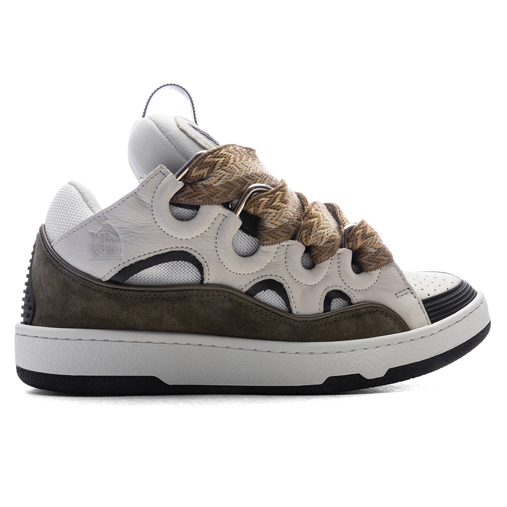 Curb Sneakers - White/Khaki