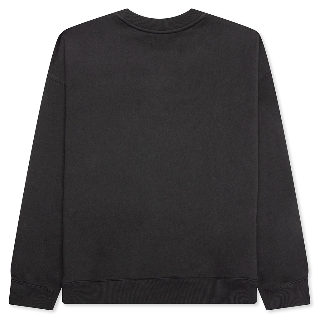 Debossed Crewneck - Black