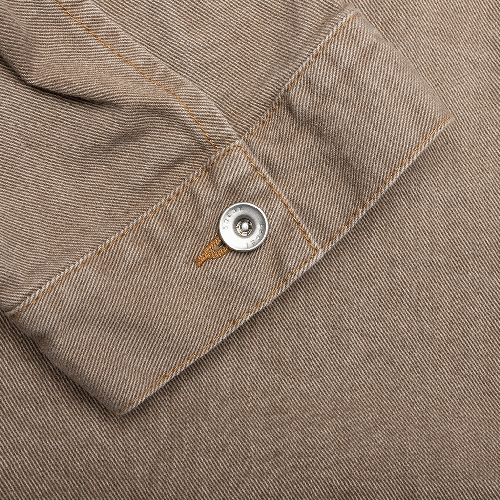 Denim Hoodie - Beige