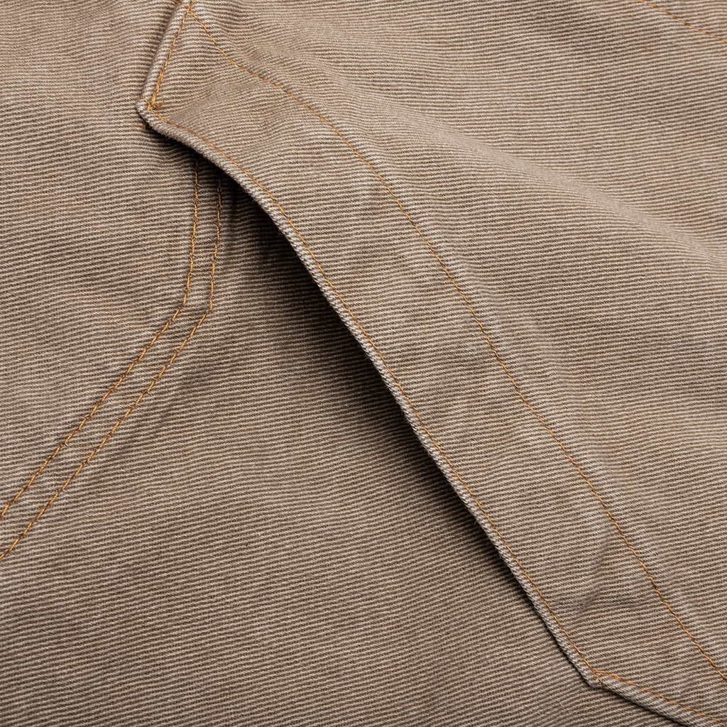 Denim Hoodie - Beige