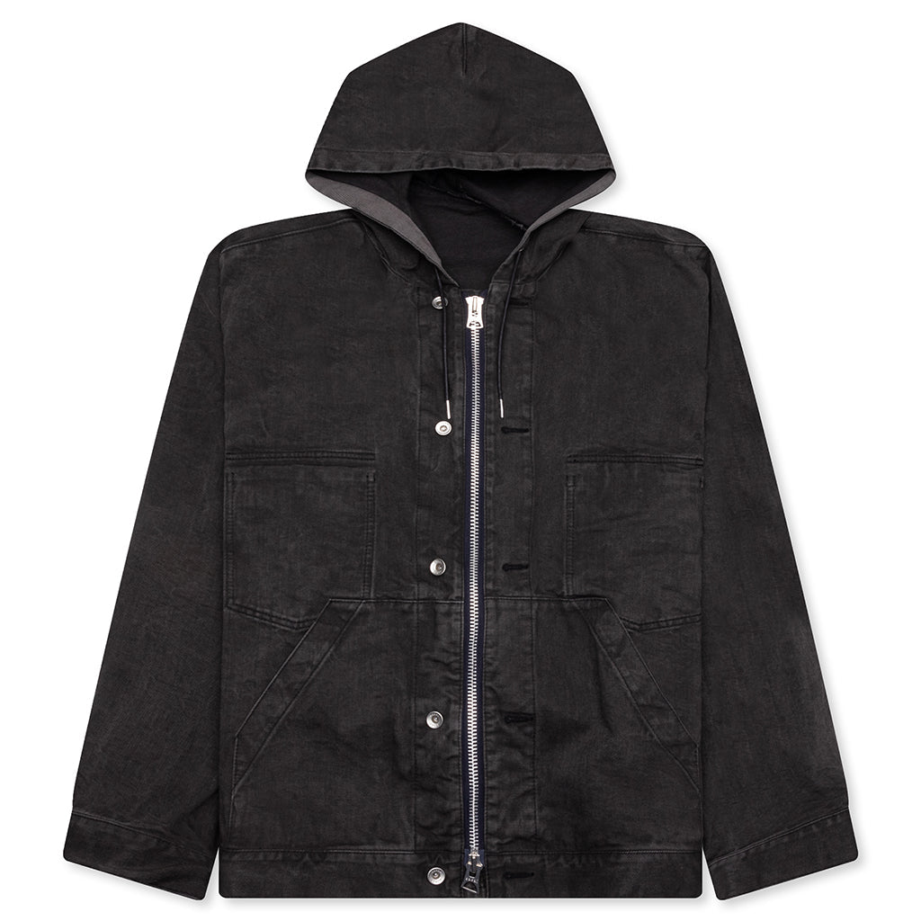 Denim Hoodie - Gray