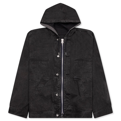 Denim Hoodie - Gray