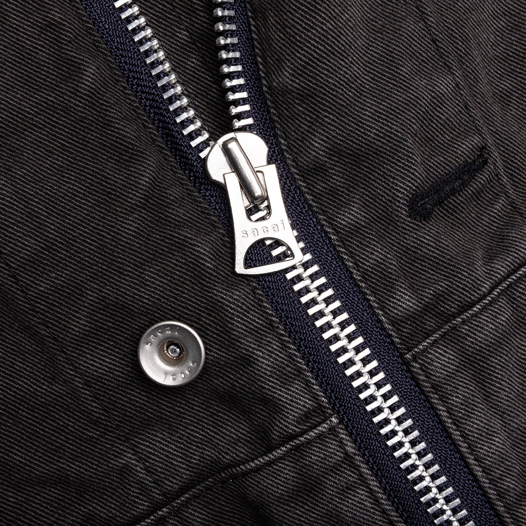 Denim Hoodie - Gray
