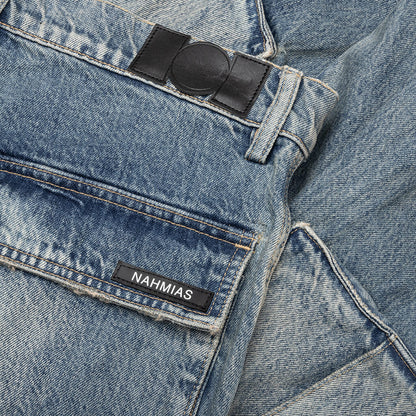 Denim Logo Cargos - Light Wash