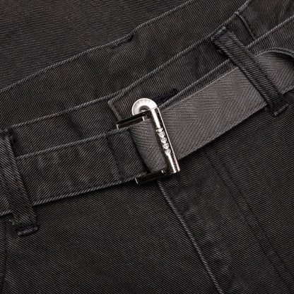 Belted Jeans - Gray