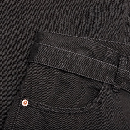 Belted Jeans - Gray