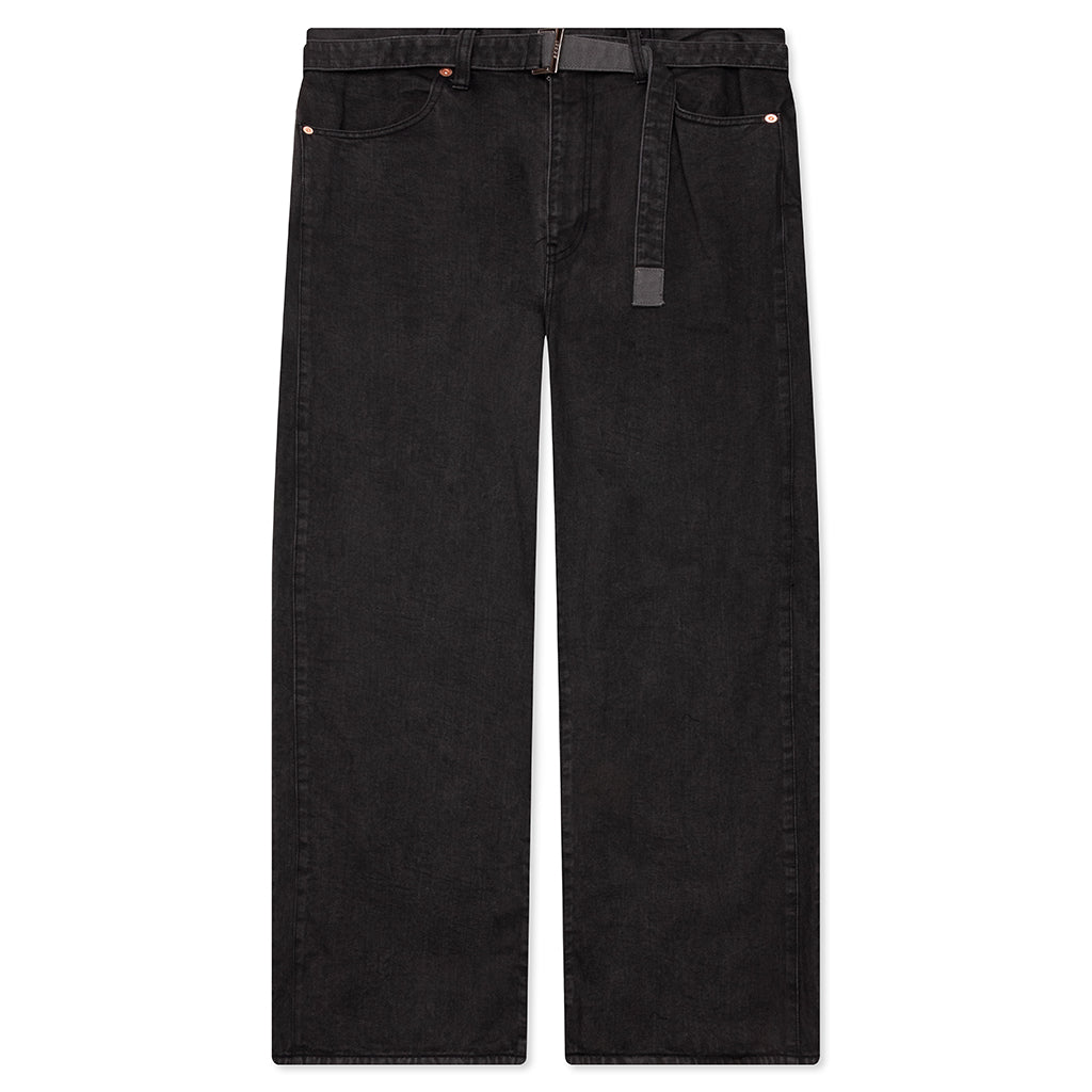Belted Jeans - Gray